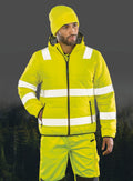 Chaqueta de seguridad acolchada con capucha de poliéster ripstop reciclado | R500X