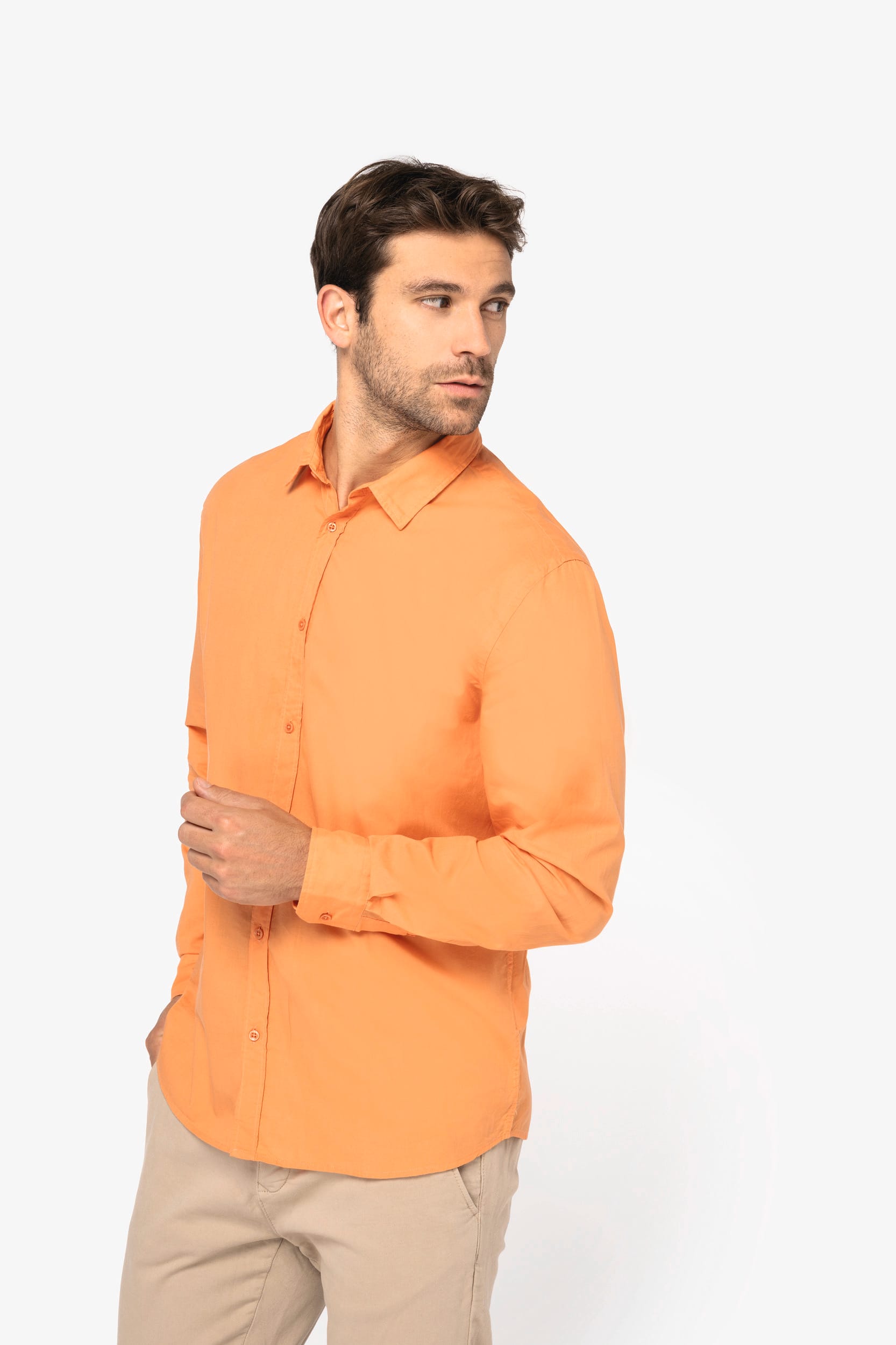 Organic Cotton Poplin Shirt for Men | SP506IC
