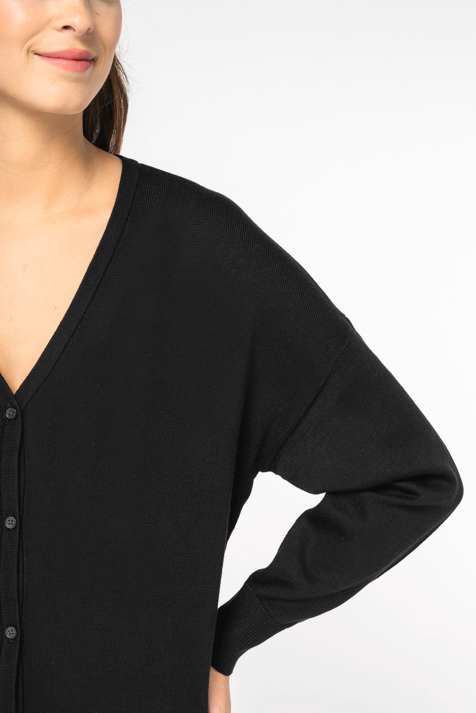 Women’s Lyocell & Organic Cotton Cardigan – 250 g/m² | SP922