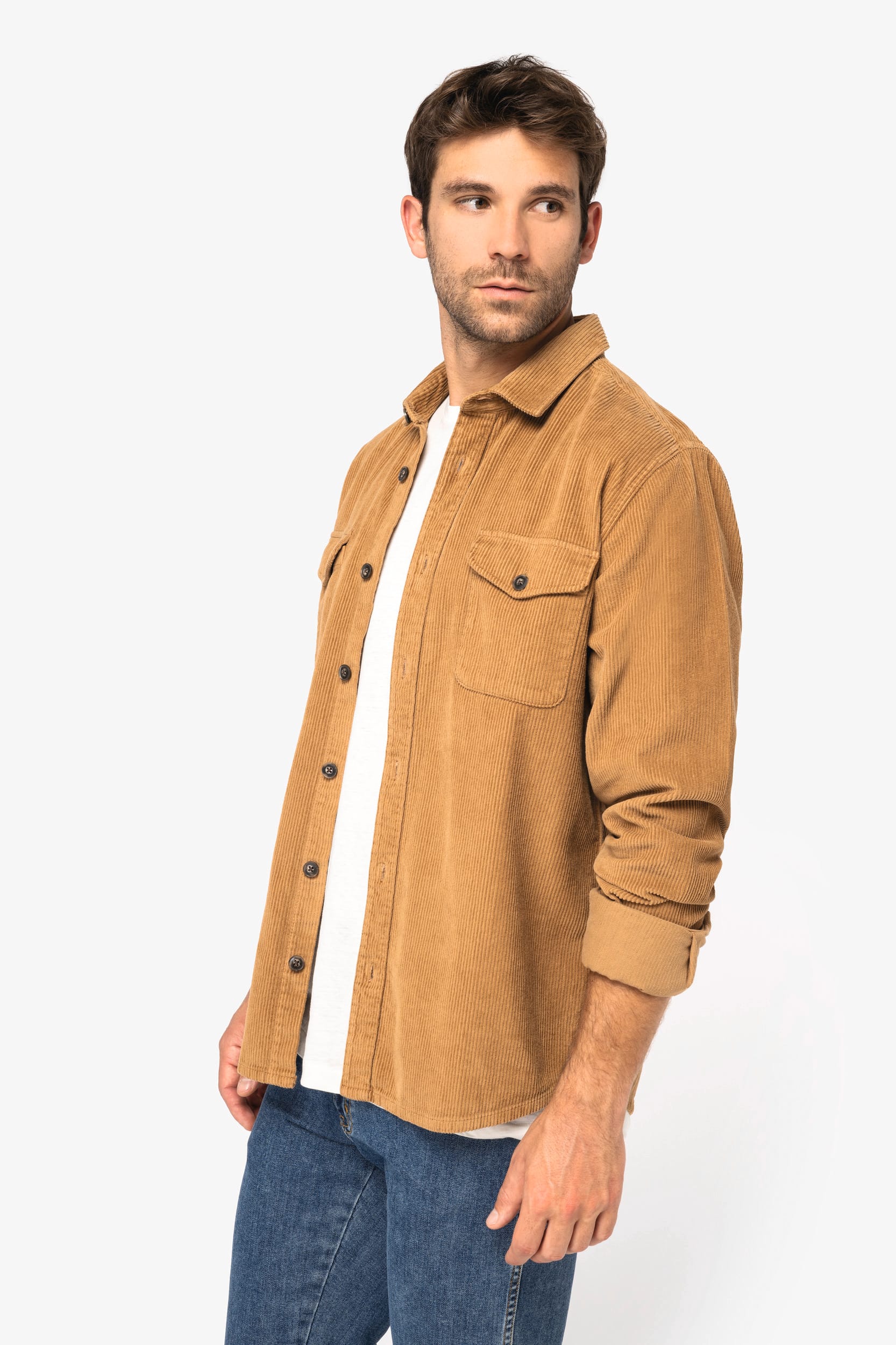 Surchemise en velours côtelé lavé pour homme – 320 g/m² | SP519