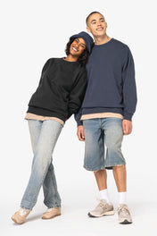 Unisex Oversized Bio-Gewaschenes Rundhals-Sweatshirt – 300 g/m² – NS447