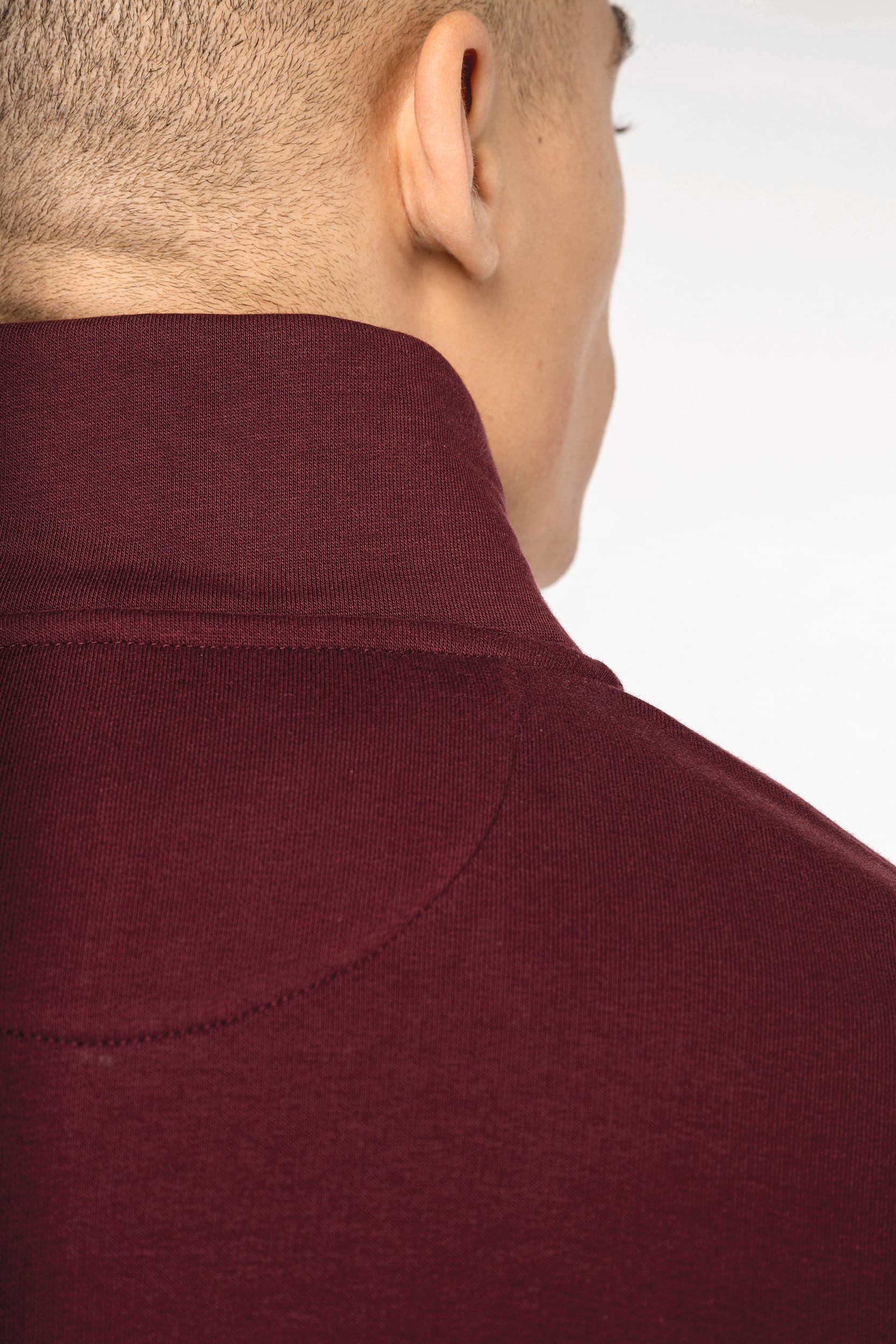 Sudadera de Forro Polar Orgánico para Hombre con Cremallera de Cuarto – 300 g/m² – NS428