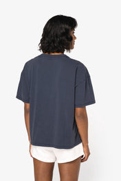 T-shirt en coton biologique lavé Oversized pour femmes – NS327