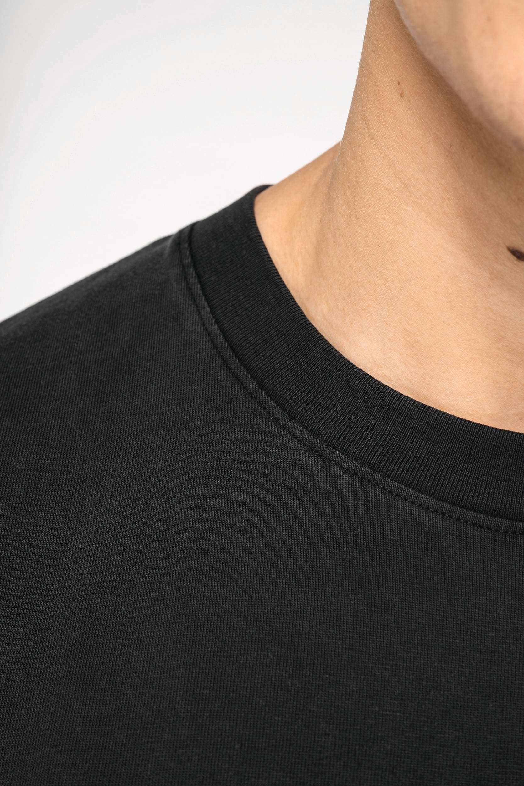 T-shirt en coton biologique lavé pour homme Oversized - 230 g/m – NS326