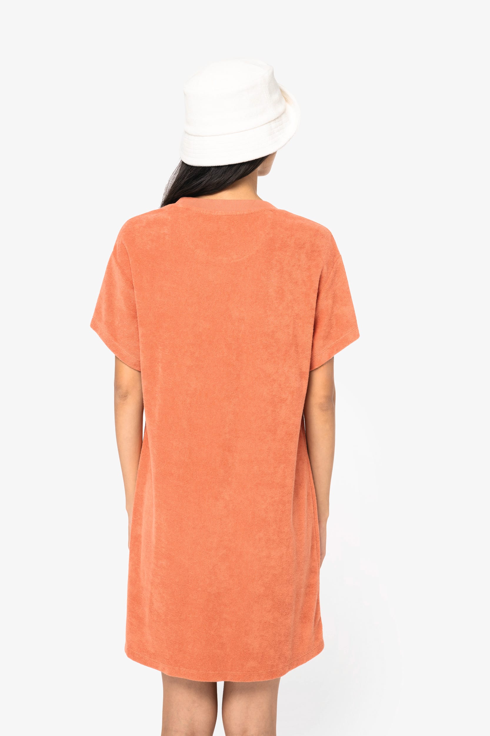 Robe T-shirt en éponge de coton biologique Oversized pour femmes – 210 g/m² – NS5028