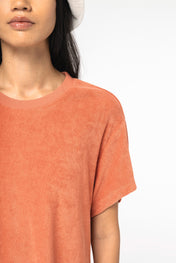 Robe T-shirt en éponge de coton biologique Oversized pour femmes – 210 g/m² – NS5028