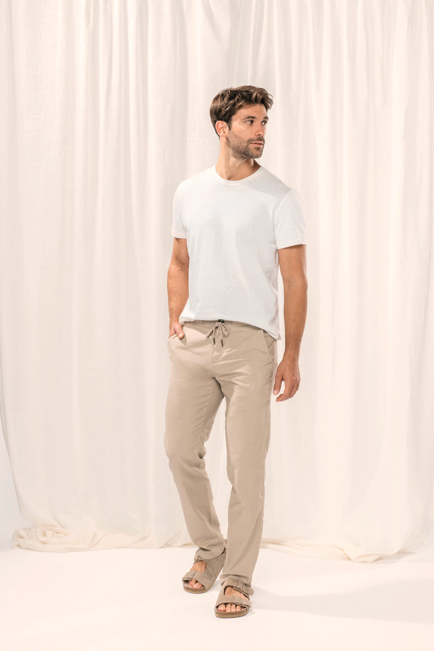 Pantalones de Lino y Algodón Orgánico para Hombre – 170 g/m² | SP708