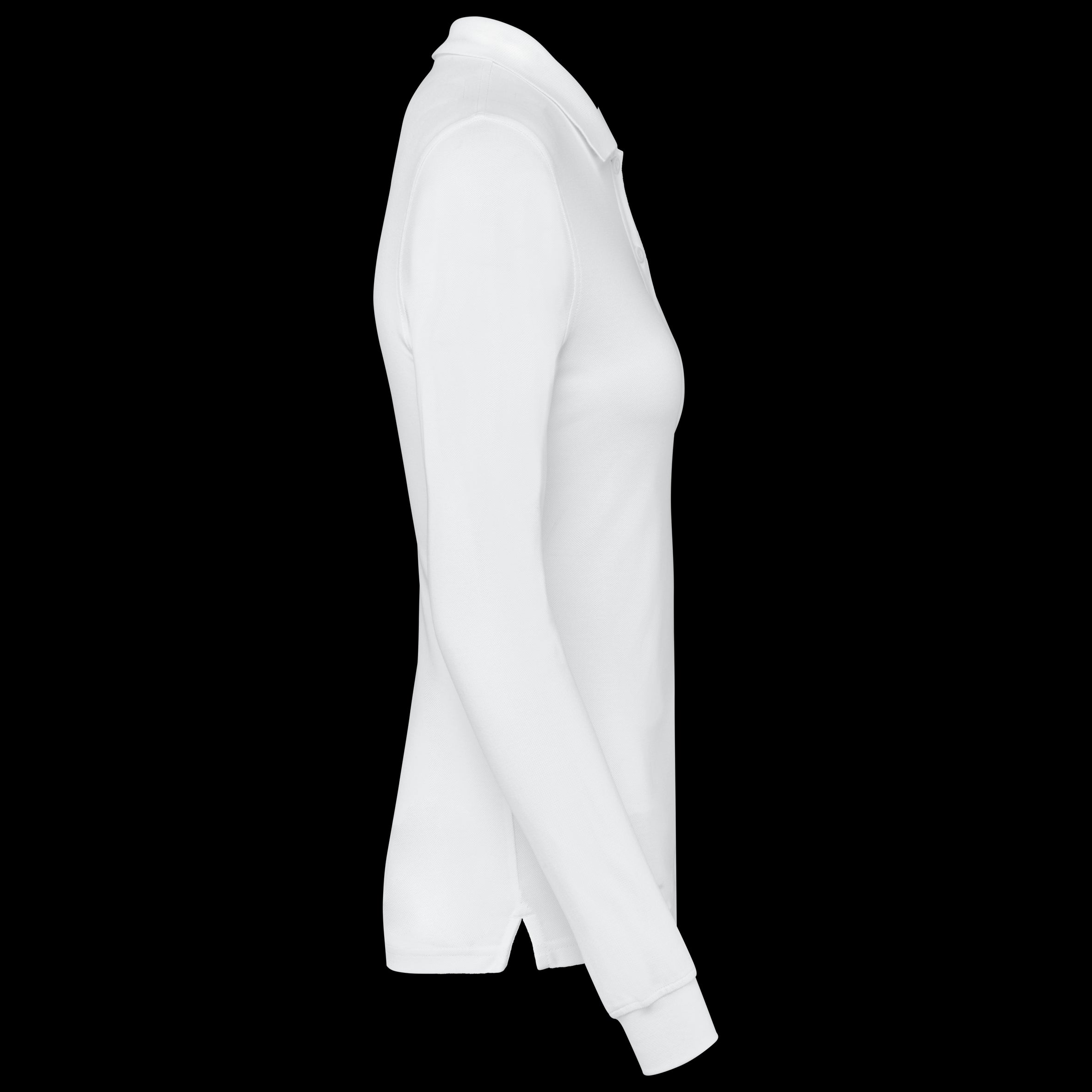 Women’s Long Sleeve Organic Piqué Polo – 180 g/m² | K2028