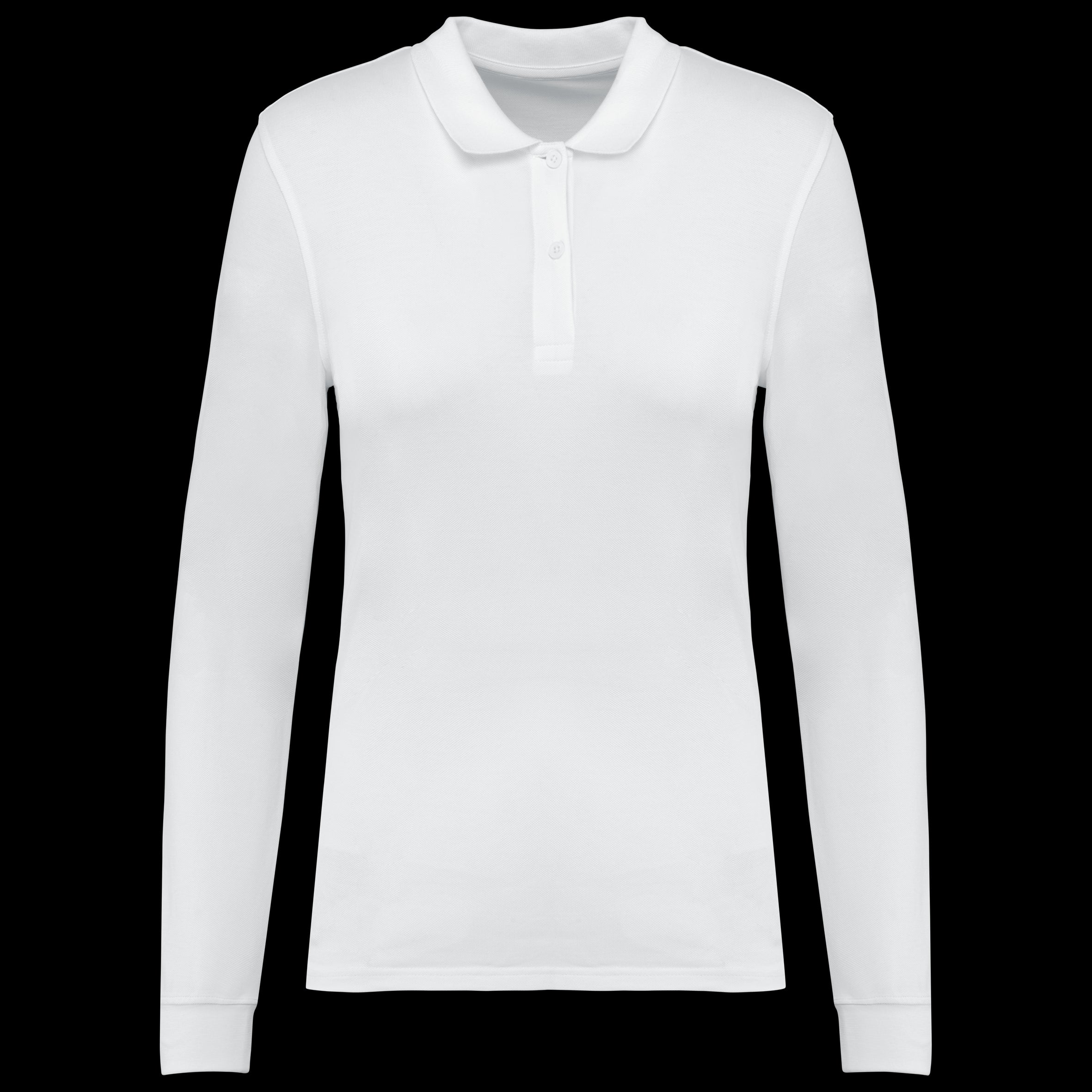 Women’s Long Sleeve Organic Piqué Polo – 180 g/m² | K2028