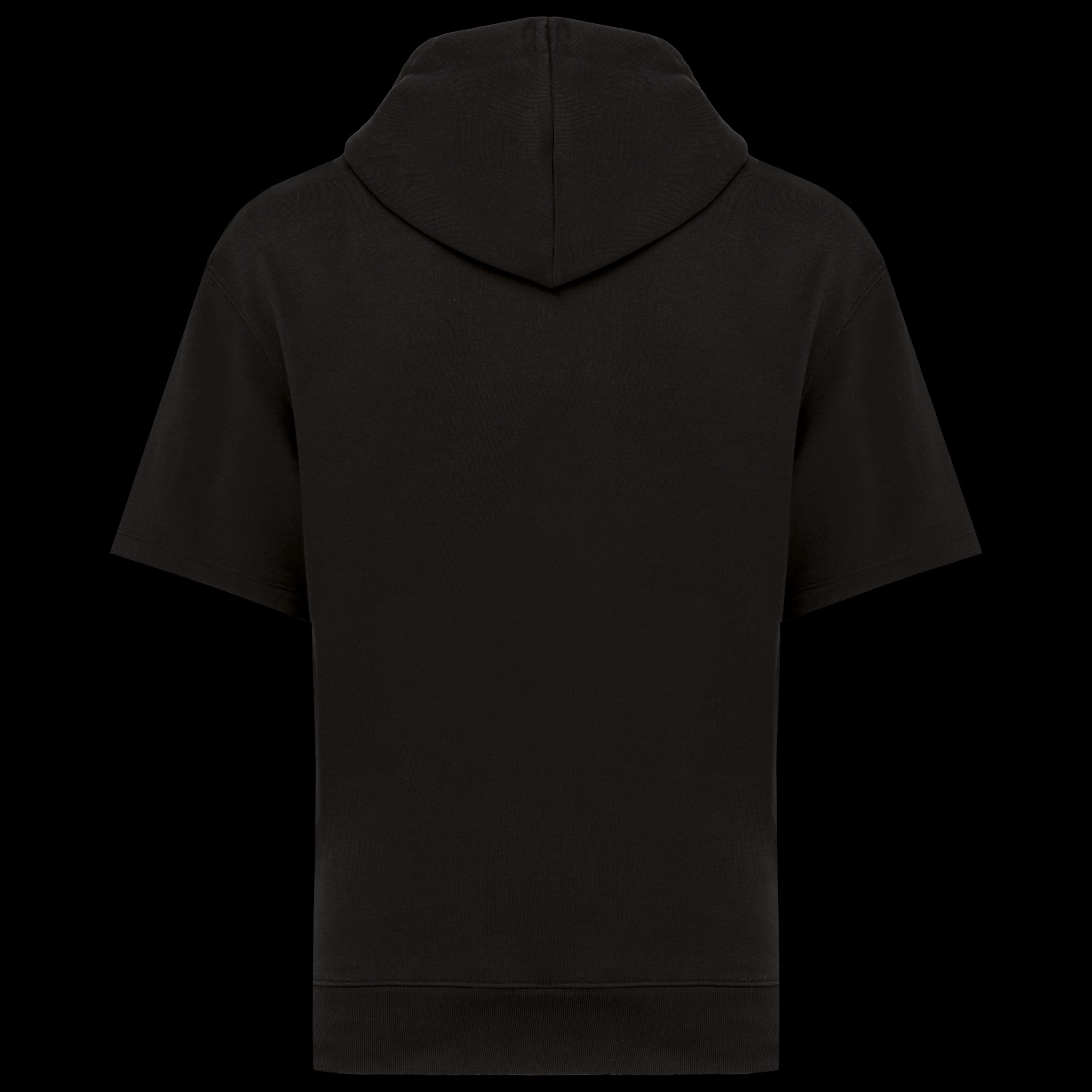 Unisex Kapuzenpullover mit kurzen Ärmeln aus Bio-Baumwolle – French Terry – 300 g/m² – NS406