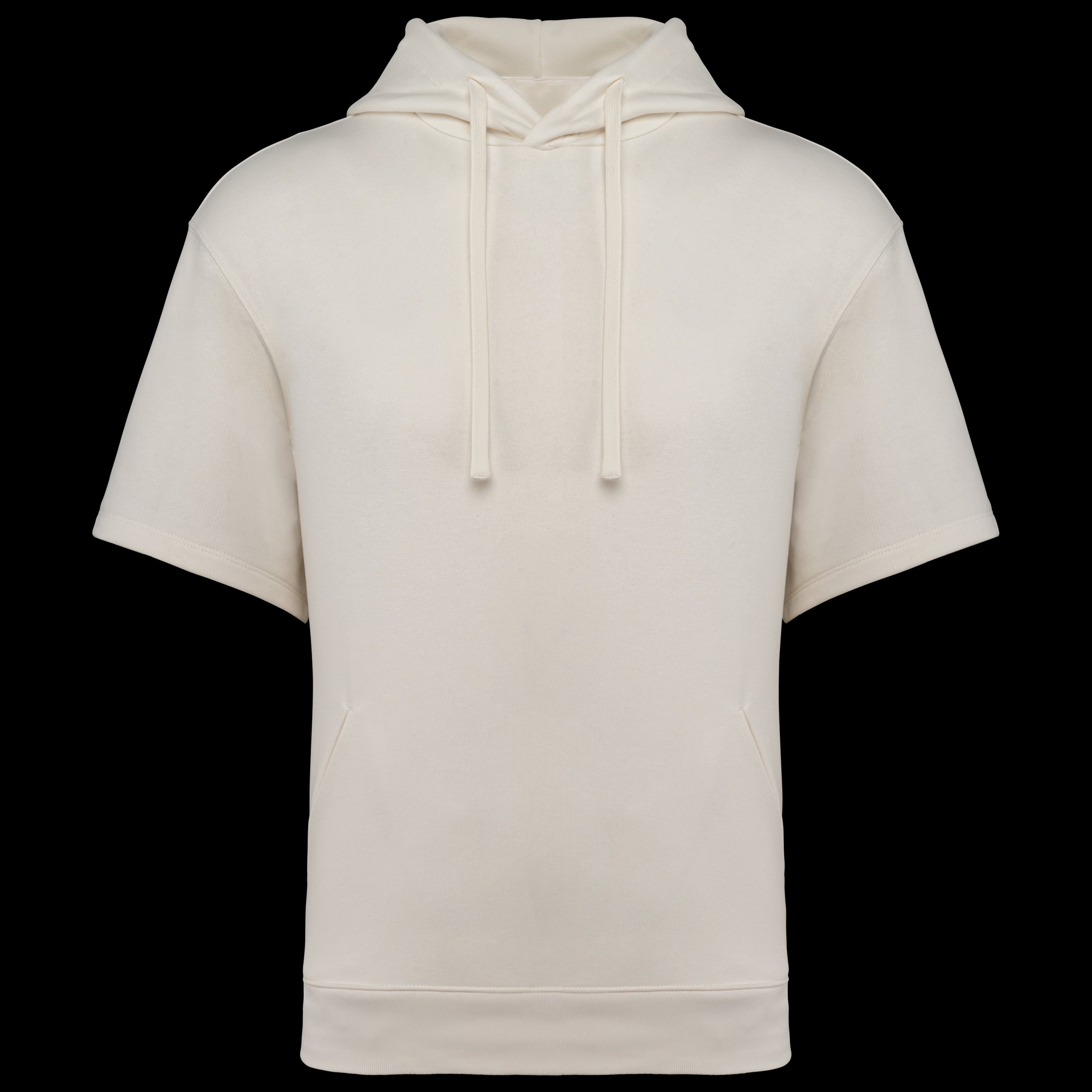Unisex Kapuzenpullover mit kurzen Ärmeln aus Bio-Baumwolle – French Terry – 300 g/m² – NS406