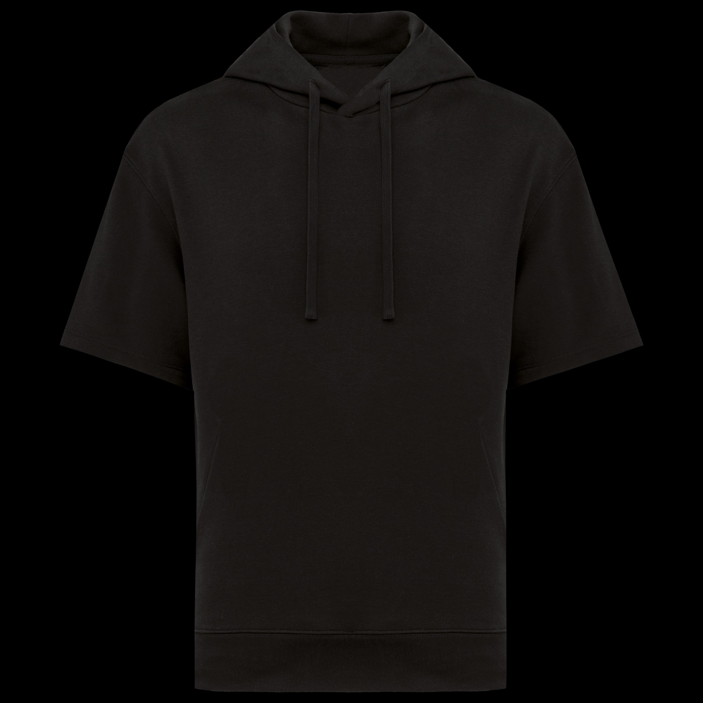 Unisex Kapuzenpullover mit kurzen Ärmeln aus Bio-Baumwolle – French Terry – 300 g/m² – NS406