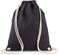 Rucksack aus Bio-Baumwolle mit Kordelzug-Tragegriffen - KI0139