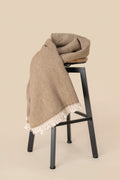 Fringed Fouta Towel in Cotton and Linen - 135 x 180 cm | SP120