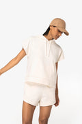 Ärmelloser Oversized-Damen-Hoodie aus French Terry | Native Spirit - NS446