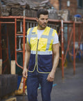 Gilet de sécurité haute visibilité Executive en maille en polyester recyclé | YHVW820