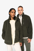 Chaqueta unisex reversible de borreguito de poliéster reciclado | NS604