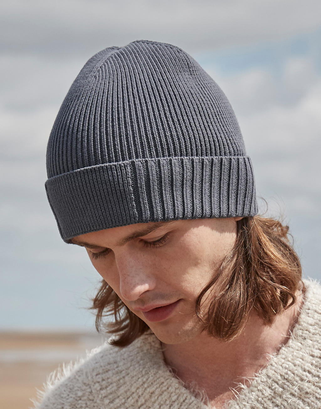 Beanie aus Bio-Baumwolle – Leichter Strick | B438N