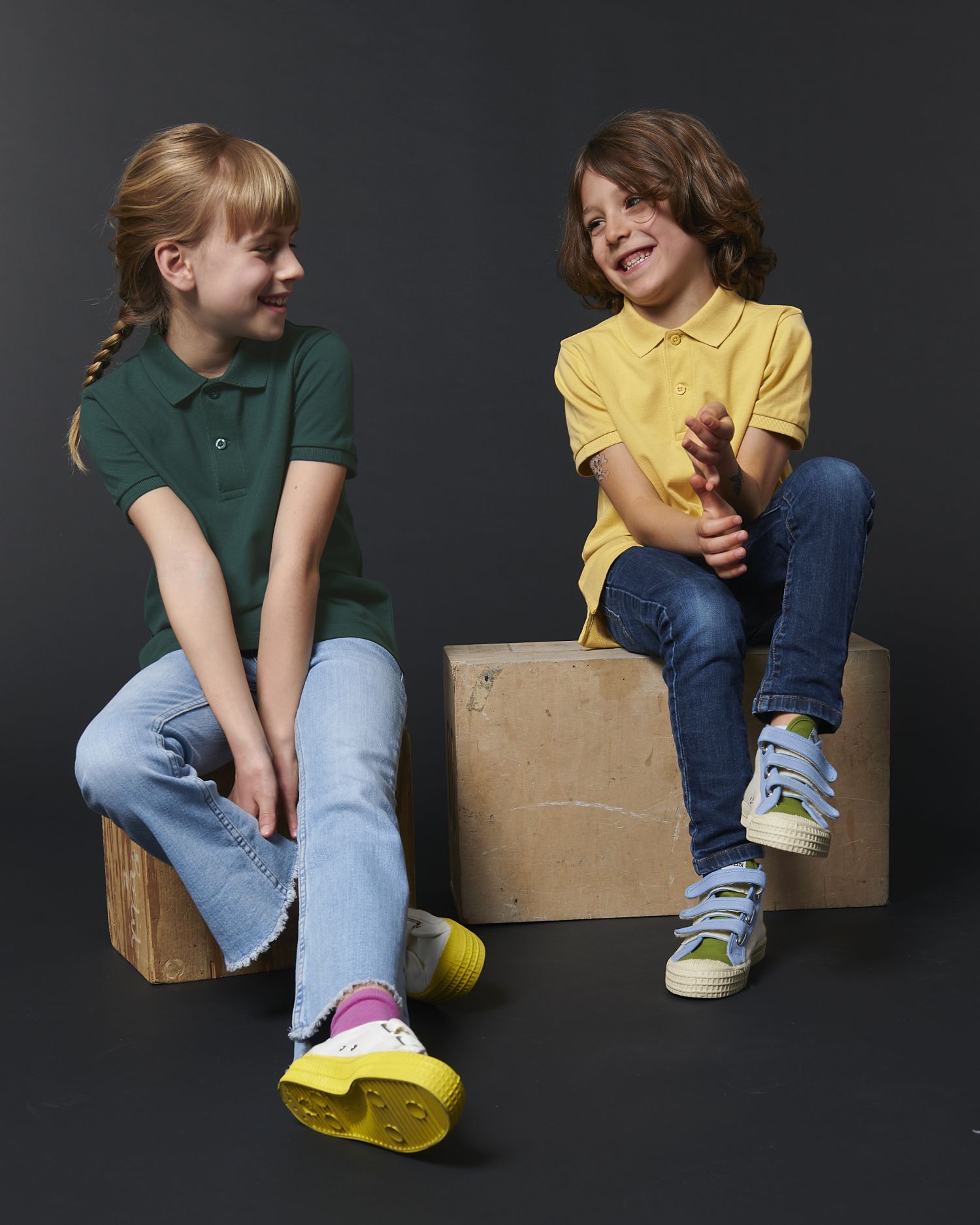 Polo Classique Enfant en Coton Bio - 220 g/m² | Mini Sprinter STPK908