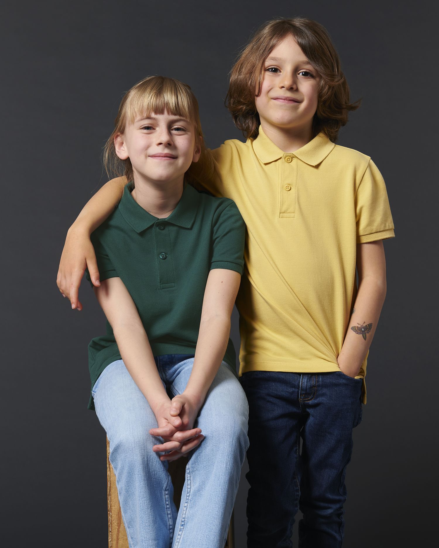 Polo Classique Enfant en Coton Bio - 220 g/m² | Mini Sprinter STPK908