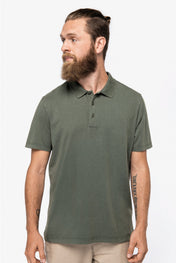 Organic Men's Polo - Washed Effect Jersey Knit - 165 gsm - NS201