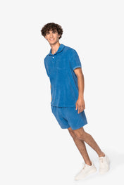 Men's Terry Towel Polo Shirt - Made in Portugal - 210gsm - NS227