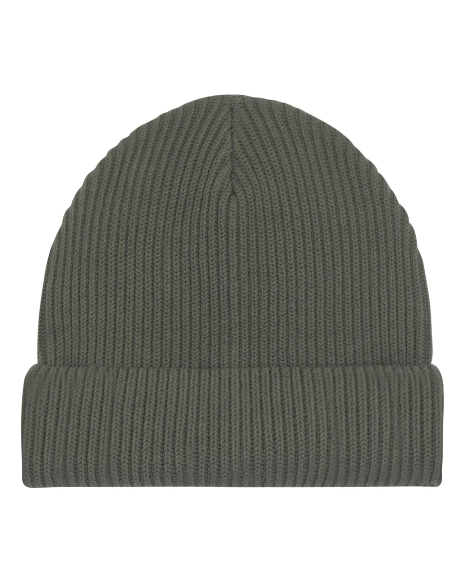 Gerippte Mütze aus Bio-Übergangsmaterial | Fisherman Beanie STAU771