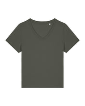 Camiseta orgánica de mujer con cuello en V - 155 GSM | Stella Isla STTW176