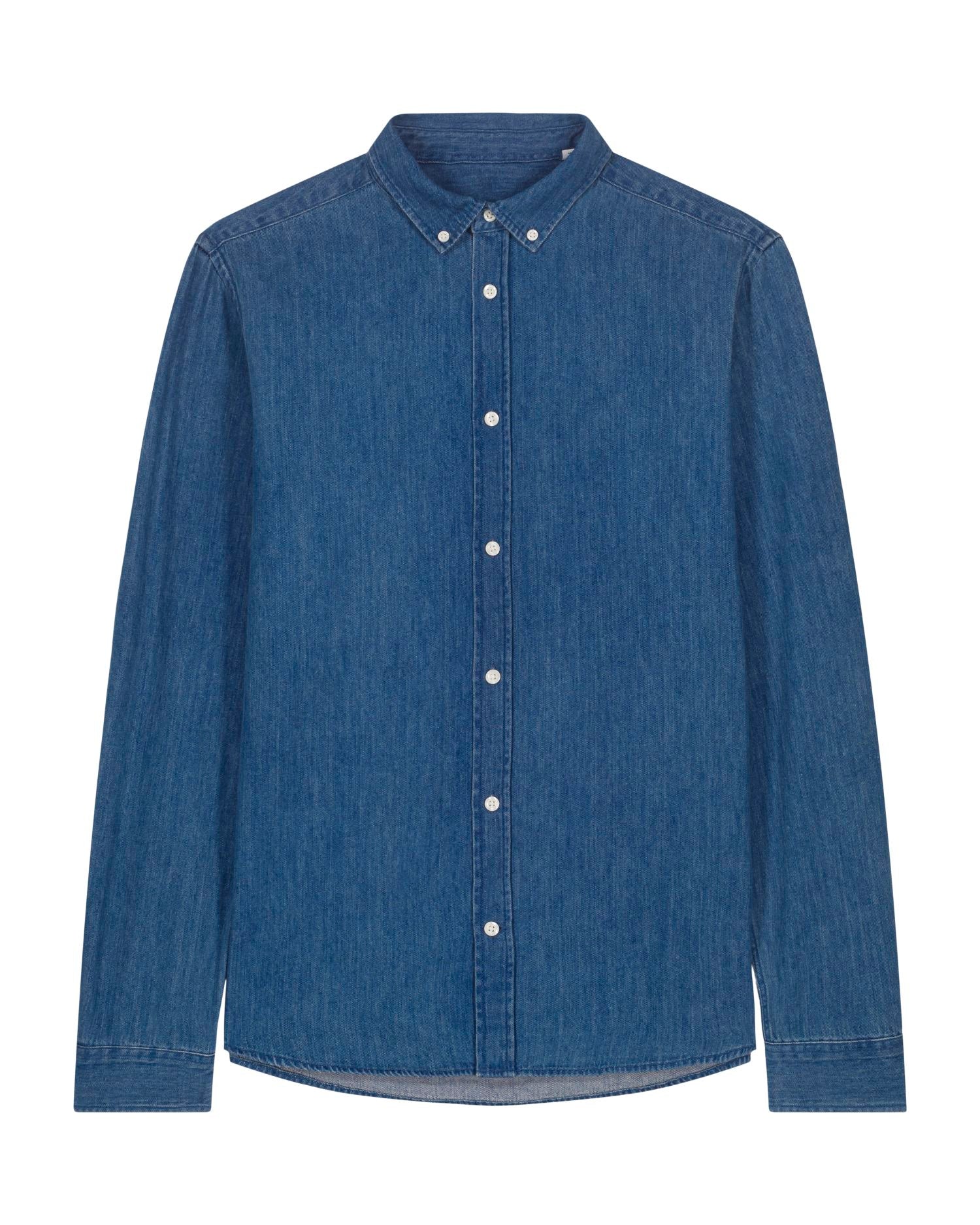 Herren-Denimhemd - 235 GSM | Stanley Denimhemd STWM967