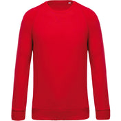 Men's Organic Cotton Crew Neck Raglan Sleeve Sweatshirt - K480
