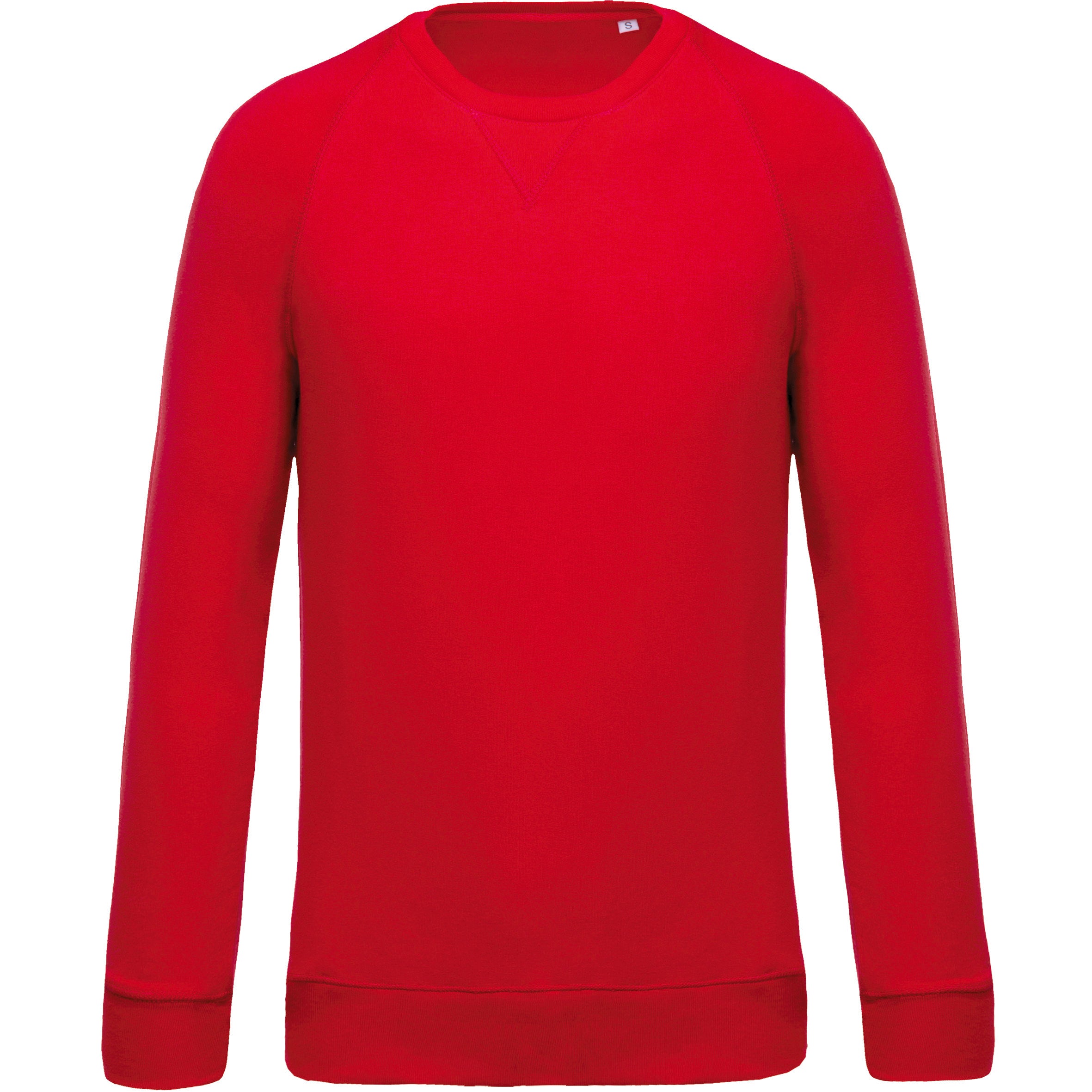 Men's Organic Cotton Crew Neck Raglan Sleeve Sweatshirt - K480