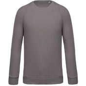 Men's Organic Cotton Crew Neck Raglan Sleeve Sweatshirt - K480