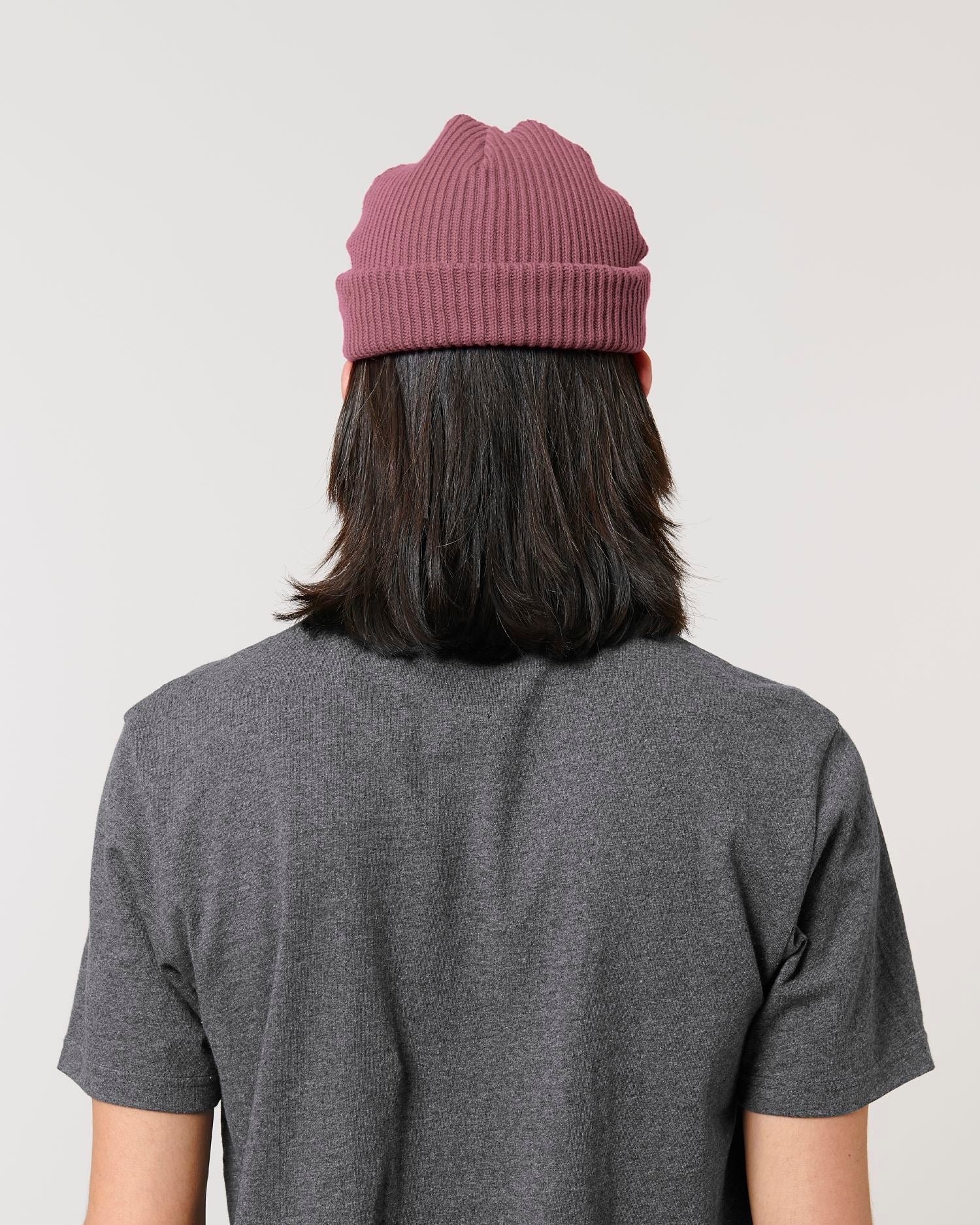 Gerippte Mütze aus Bio-Übergangsmaterial | Fisherman Beanie STAU771