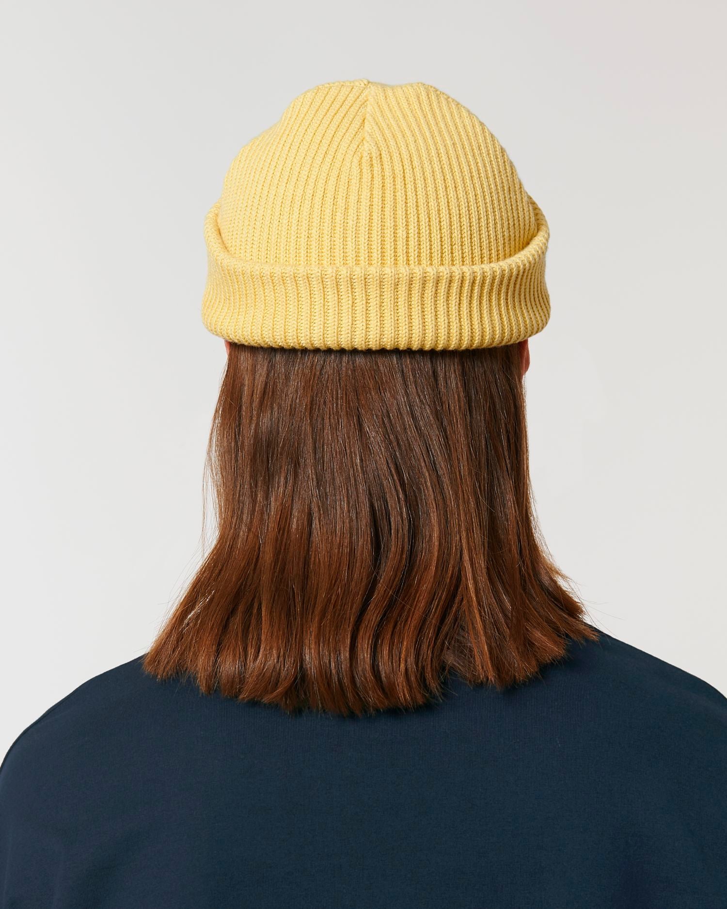 Gerippte Mütze aus Bio-Übergangsmaterial | Fisherman Beanie STAU771