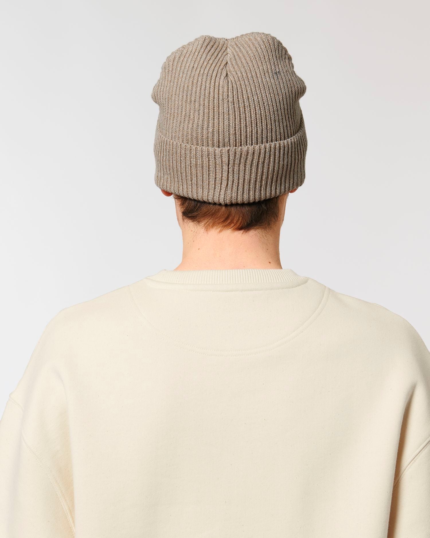 Gerippte Mütze aus Bio-Übergangsmaterial | Fisherman Beanie STAU771