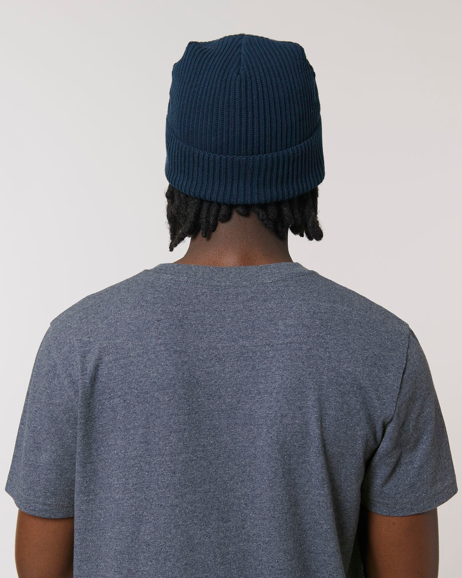 Gerippte Mütze aus Bio-Übergangsmaterial | Fisherman Beanie STAU771
