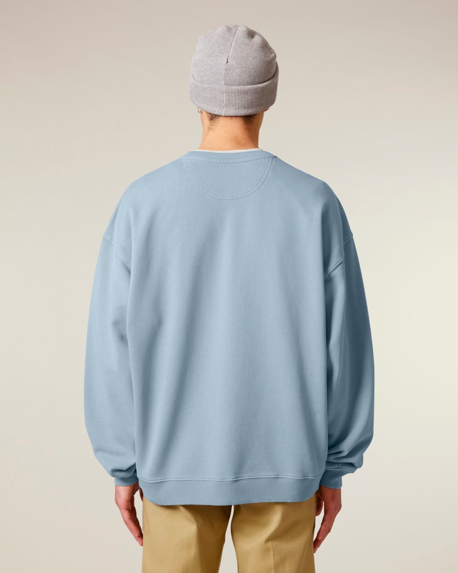 Unisex Organic Oversized Garment Dyed Crew Neck Sweatshirt - 380 GSM | Radder 2.0 Vintage STSU210