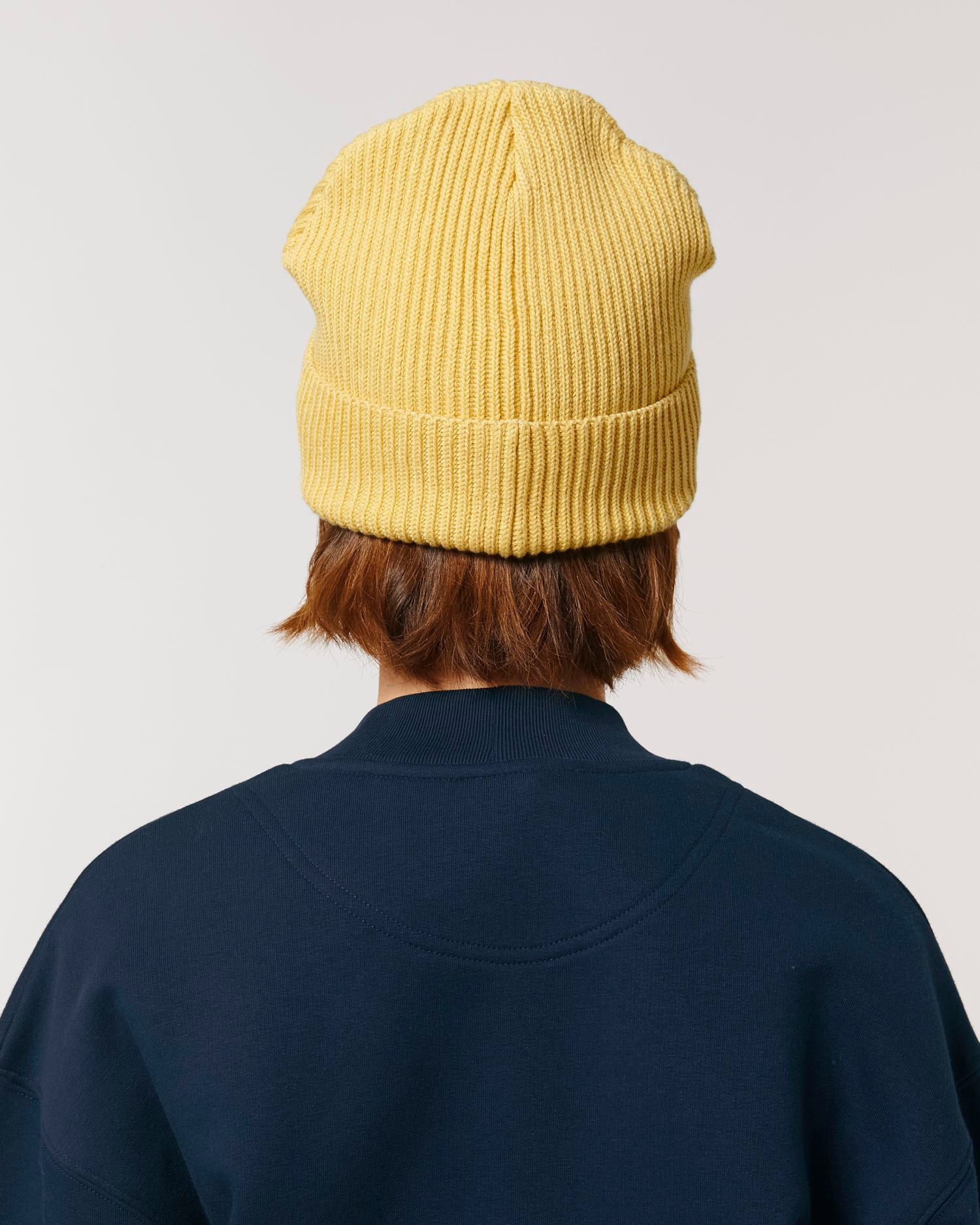 Gerippte Mütze aus Bio-Übergangsmaterial | Fisherman Beanie STAU771