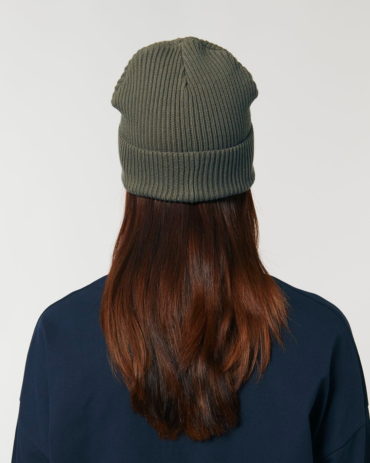 Gerippte Mütze aus Bio-Übergangsmaterial | Fisherman Beanie STAU771