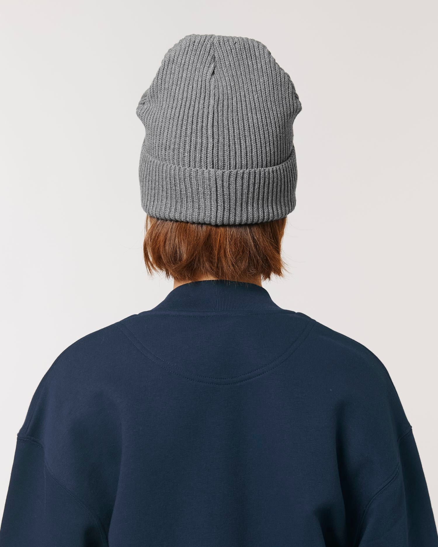 Gerippte Mütze aus Bio-Übergangsmaterial | Fisherman Beanie STAU771