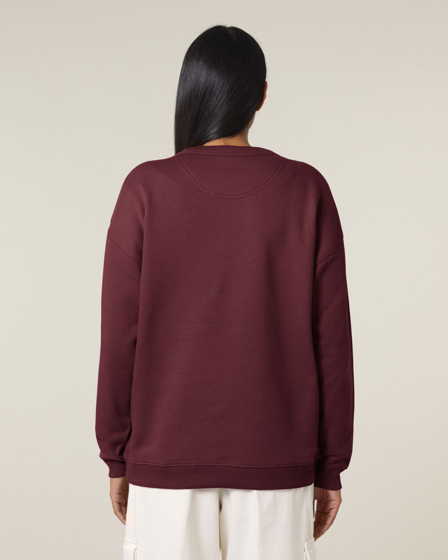 Dames Oversized Organisch Katoenen Crew Neck Sweatshirt - 300 GSM | Stella Paloma STSW218