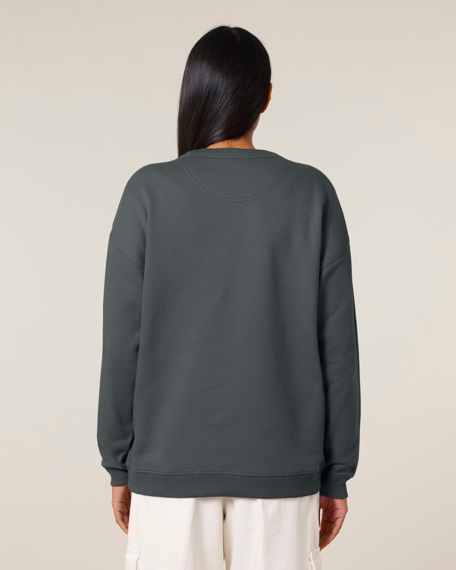 Dames Oversized Organisch Katoenen Crew Neck Sweatshirt - 300 GSM | Stella Paloma STSW218