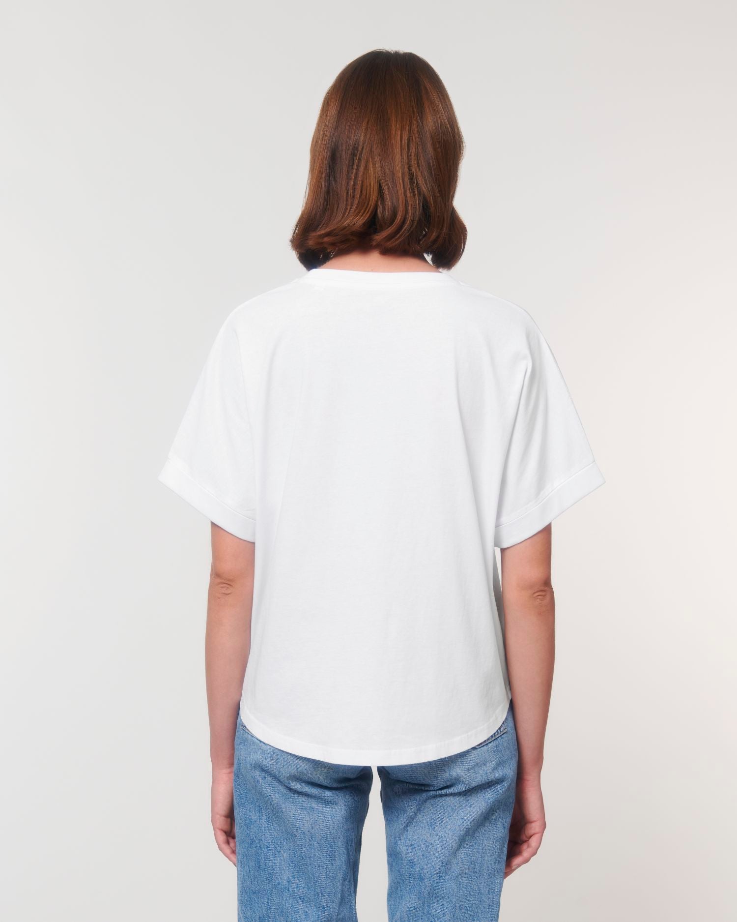 Dames Oversized T-shirt met Opgerolde Mouwen - 155 g/m² | Stella Collider T-shirt STTW089