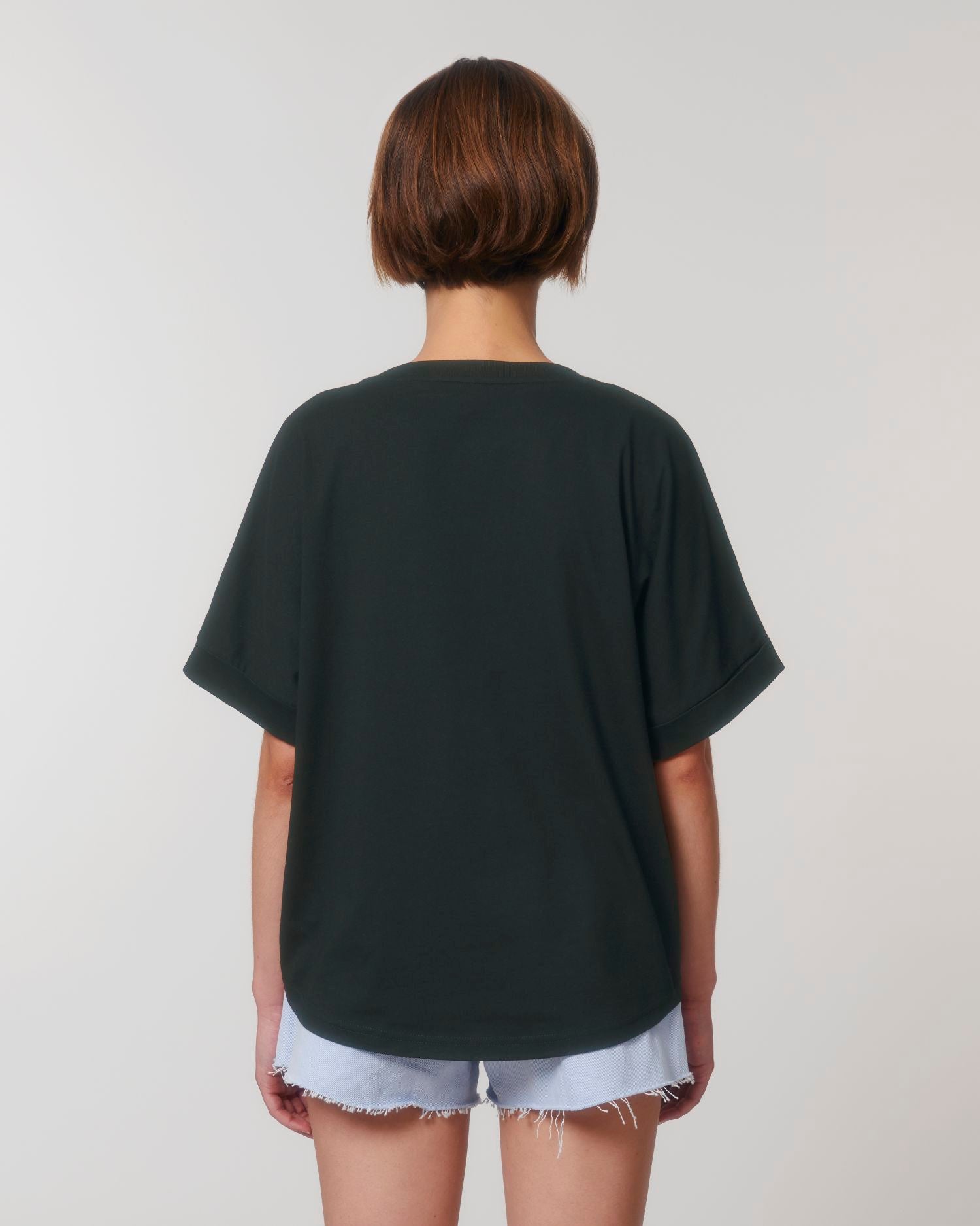 Dames Oversized T-shirt met Opgerolde Mouwen - 155 g/m² | Stella Collider T-shirt STTW089