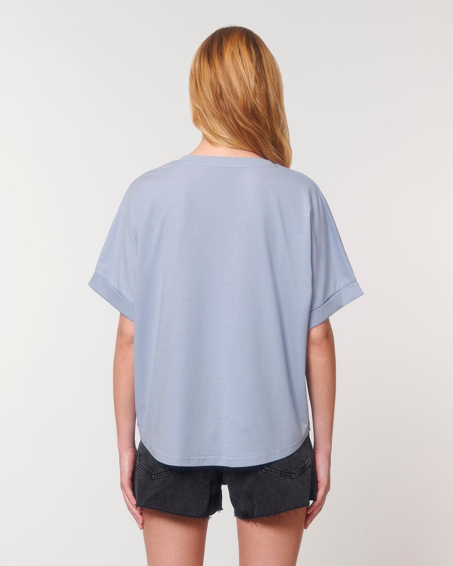 Dames Oversized T-shirt met Opgerolde Mouwen - 155 g/m² | Stella Collider T-shirt STTW089