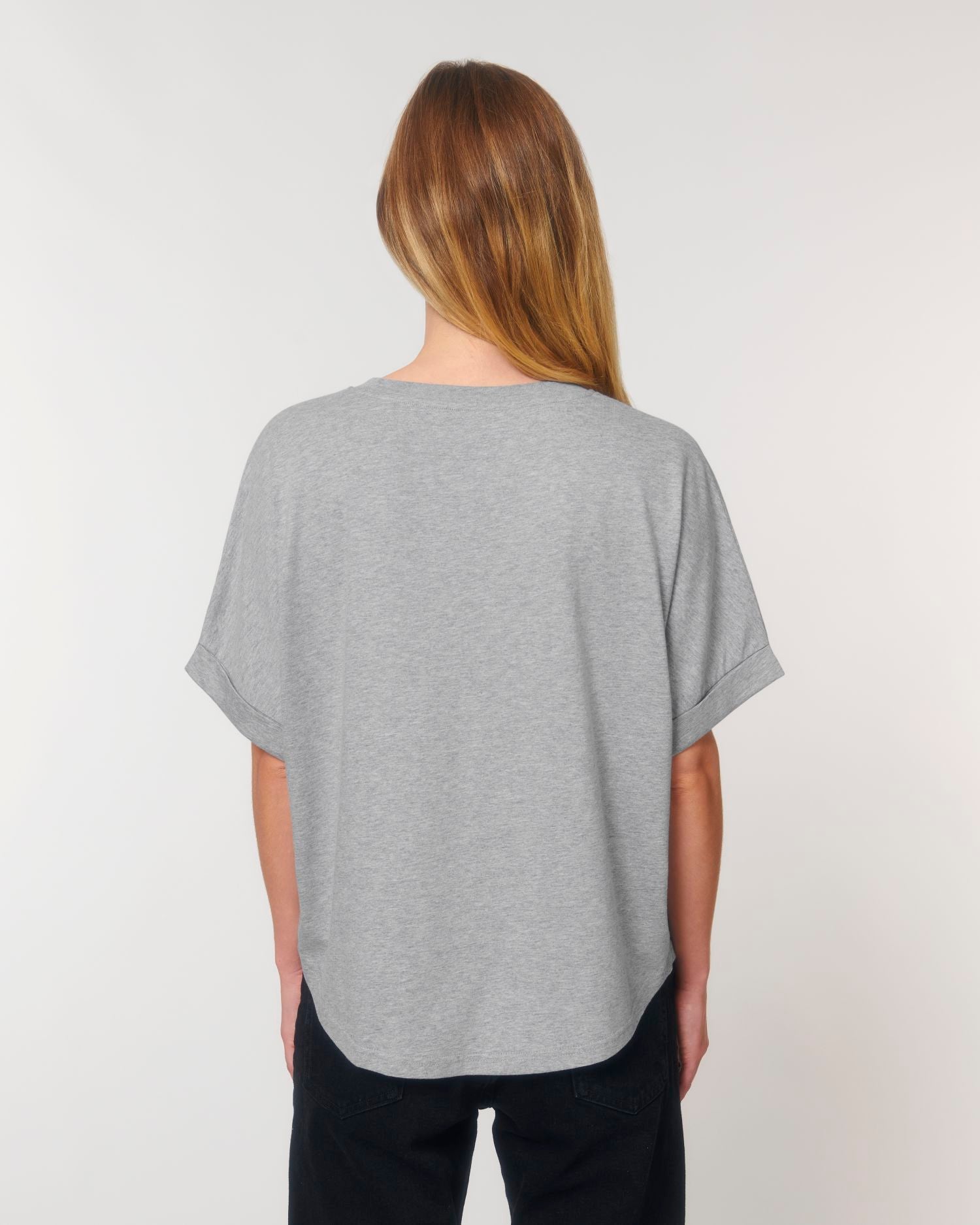 Dames Oversized T-shirt met Opgerolde Mouwen - 155 g/m² | Stella Collider T-shirt STTW089