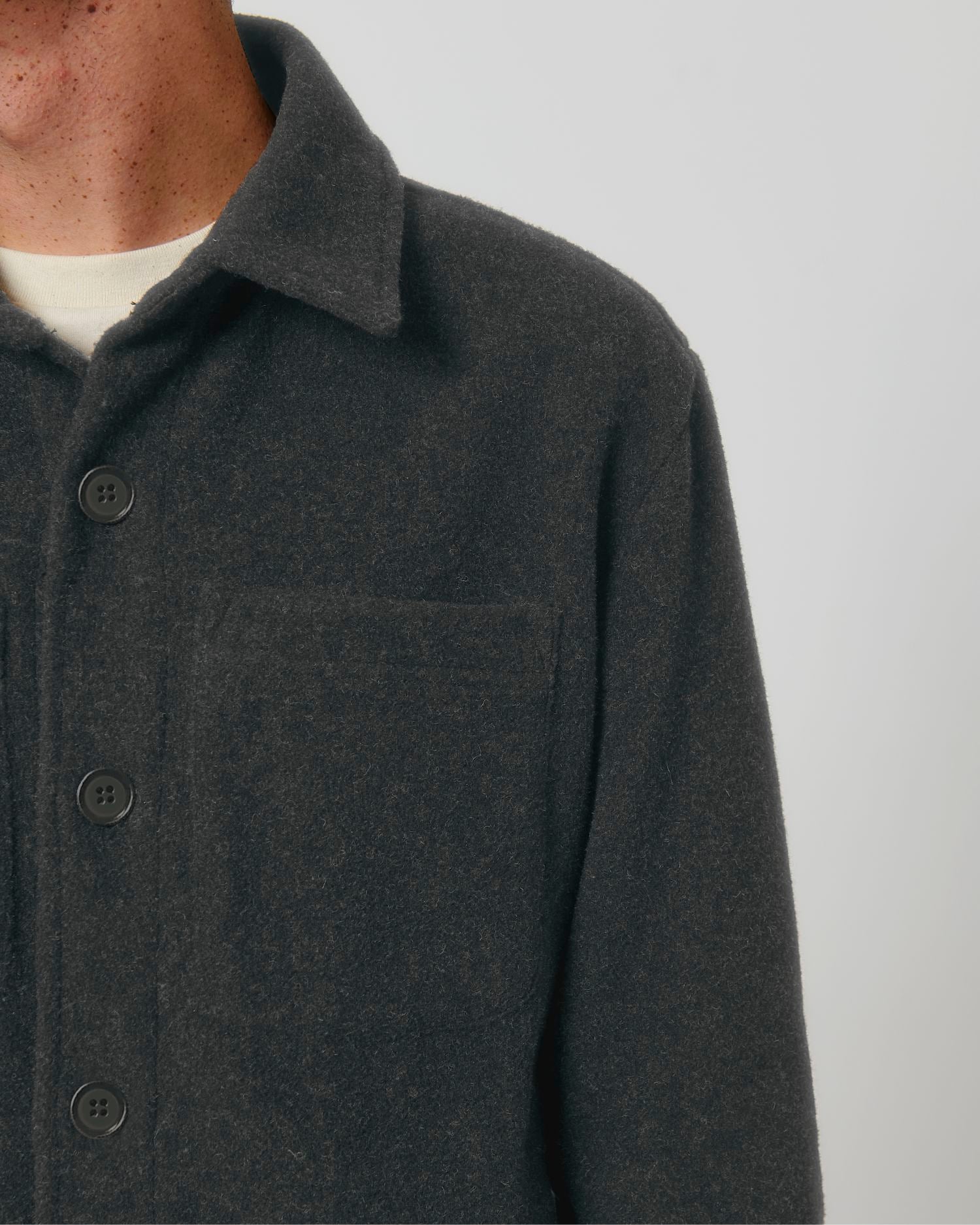 Unisex Gerecycled Twill Overshirt | Rivier STJU845