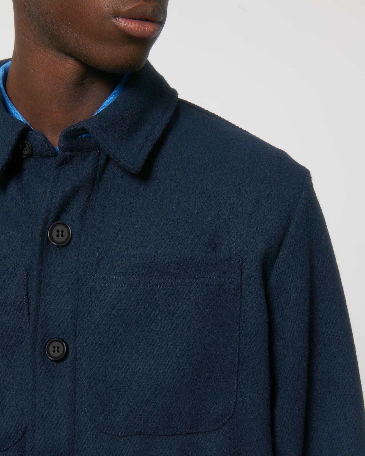 Unisex Gerecycled Twill Overshirt | Rivier STJU845