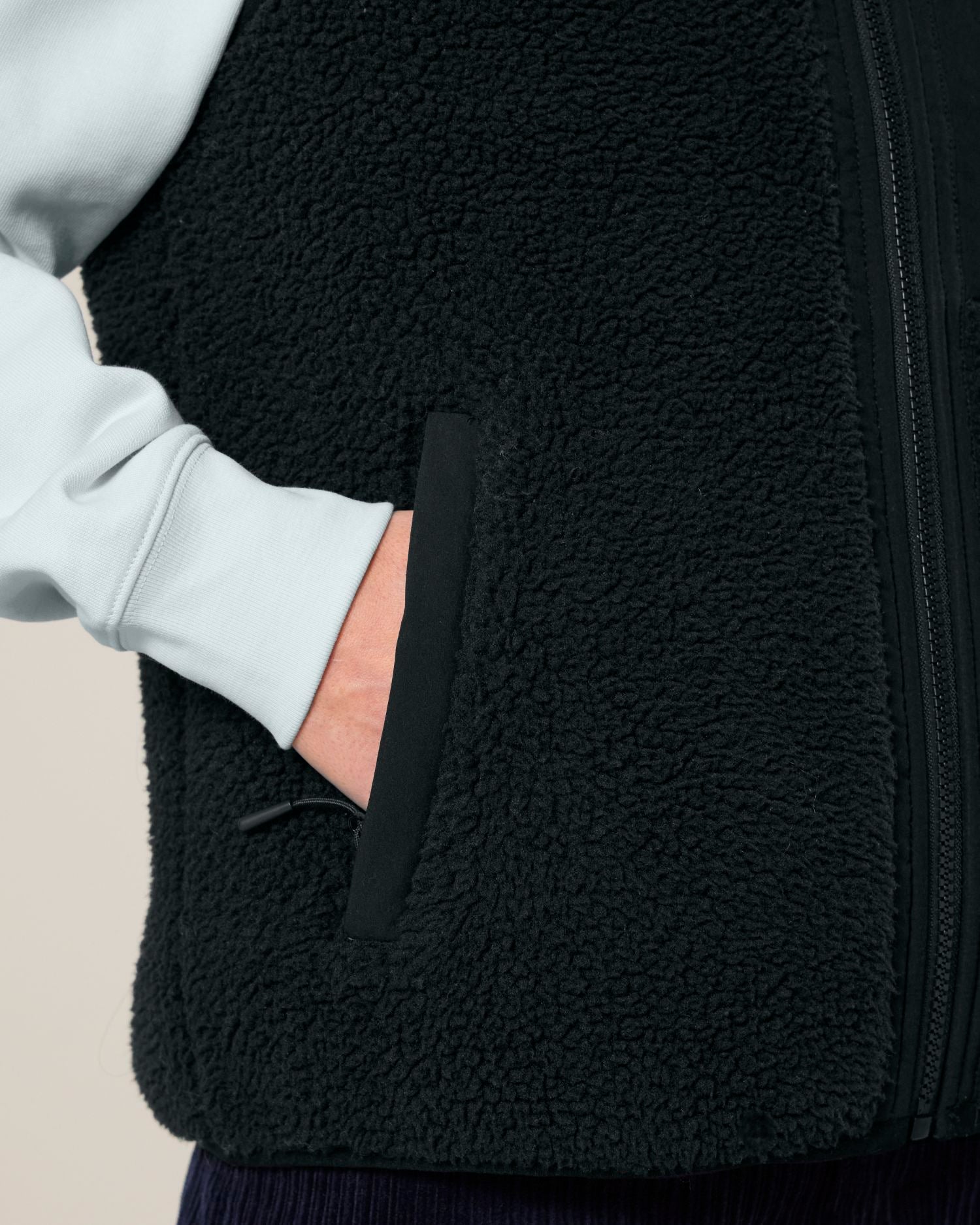 Veste Sherpa Sans Manches Recyclée Unisexe | Liner STJU249