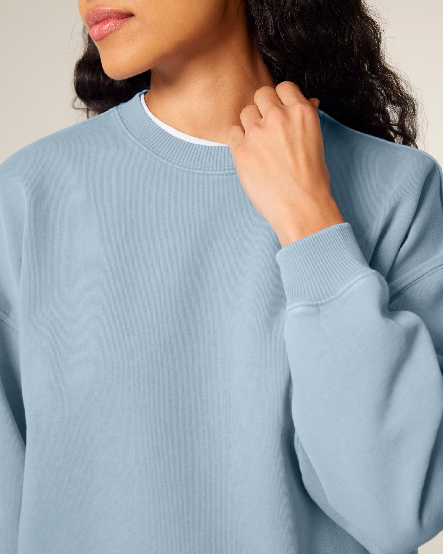 Unisex Organic Oversized Garment Dyed Crew Neck Sweatshirt - 380 GSM | Radder 2.0 Vintage STSU210